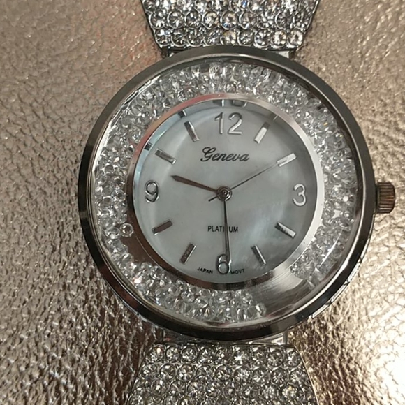 Geneva  Women's Rhinestone  Watch - Picture 3 of 5